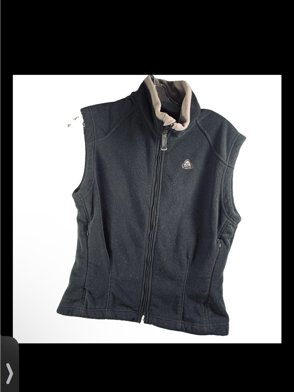 Vintage Nike ACG Vest Women's Medium  Black Fleece Thermal Layer Full Zip